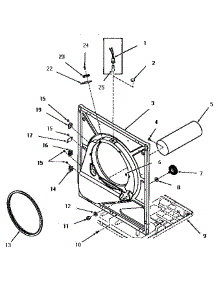 08 - Front Frame And Air Shroud parts for Amana Dryer FG9031 from AppliancePartsPros.com