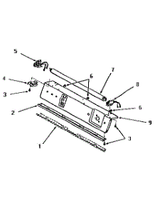 13 - Panel Support Plate And Fluorescent Tube parts for Amana Dryer FG9031 from AppliancePartsPros.com