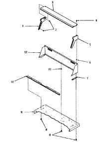 03 - Control Hood parts for Amana Dryer FG9061 from AppliancePartsPros.com