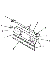 13 - Panel Support Plate And Fluorescent Tube parts for Amana Dryer FG9061 from AppliancePartsPros.com