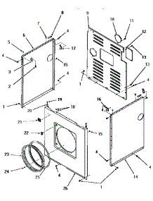 14 - Panels parts for Amana Dryer FG9061 from AppliancePartsPros.com