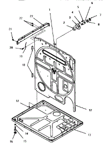 15 - Rear Frame And Frame Base parts for Amana Dryer FG9061 from AppliancePartsPros.com