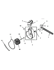 06 - Exhaust Fan parts for Amana Dryer FG9181 from AppliancePartsPros.com