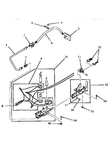 09 - Glow Bar Ignition Burner parts for Amana Dryer FG9181 from AppliancePartsPros.com
