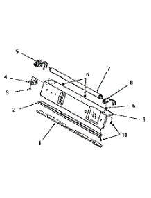 13 - Panel Support Plate And Fluorescent Tube parts for Amana Dryer FG9181 from AppliancePartsPros.com