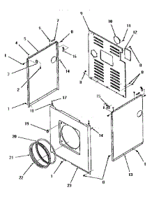 14 - Panels parts for Amana Dryer FG9181 from AppliancePartsPros.com