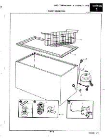 02 - Unit Compartment parts for Magic Chef Freezer FL8AW-1 / 1U41A from AppliancePartsPros.com