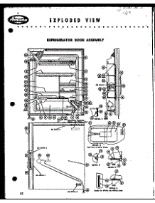 07 - Ref Door Assy parts for Amana Refrigerator FPR95A from AppliancePartsPros.com