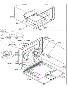 06 - Shelf / Stirrer Motor parts for Menu Master Microwave FS17 / P1302105M from AppliancePartsPros.com