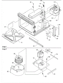 03 - Splash Shield / Blower parts for Amana Microwave FSC10 / P1304445M from AppliancePartsPros.com