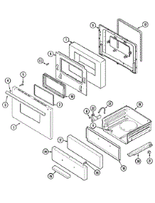 03 - Door / Drawer (G3127wrx,G3127wra-5) parts for Admiral Range G3127WRV from AppliancePartsPros.com