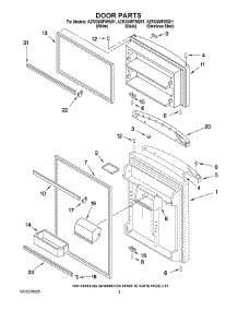 02 - Door Parts parts for Maytag Refrigerator A2RXNMFWS01 from AppliancePartsPros.com