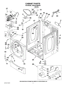 02 - Cabinet Parts parts for Maytag Dryer MDG22PRBWW0 from AppliancePartsPros.com