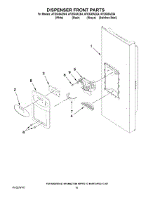 08 - Dispenser Front Parts parts for Maytag Refrigerator AFI2538AEW4 from AppliancePartsPros.com