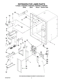 02 - Refrigerator Liner Parts parts for Maytag Refrigerator AFI2538AEB4 from AppliancePartsPros.com