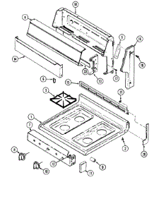 04 - Top Assembly / Control Panel parts for Admiral Range G3216WRW-M from AppliancePartsPros.com
