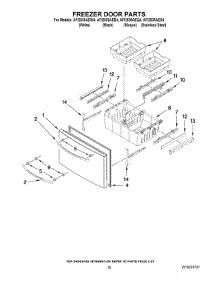 09 - Freezer Door Parts parts for Maytag Refrigerator AFI2538AES4 from AppliancePartsPros.com
