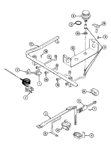 03 - Gas Controls parts for Admiral Range G3267XRW-4 from AppliancePartsPros.com