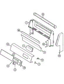 02 - Control Panel parts for Maytag Range G3468XRW-X from AppliancePartsPros.com