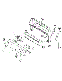 02 - Control Panel parts for Maytag Range G3521WRV from AppliancePartsPros.com