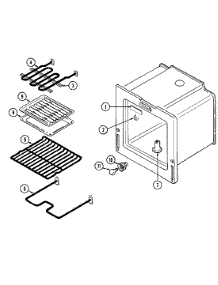 04 - Oven parts for Maytag Range G3621XRW-3 from AppliancePartsPros.com