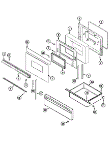03 - Door / Drawer parts for Maytag Range G3862XRA from AppliancePartsPros.com