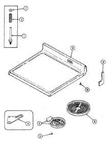 05 - Top Assembly parts for Maytag Range G3868XRW from AppliancePartsPros.com