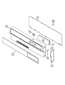 02 - Control Panel parts for Admiral Range G4231WRA-4 from AppliancePartsPros.com