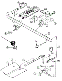 04 - Gas Controls parts for Admiral Range G4231WRW-4 from AppliancePartsPros.com