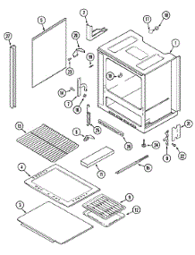 05 - Oven parts for Admiral Range G4231WRWM4 from AppliancePartsPros.com