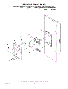 08 - Dispenser Front Parts parts for Maytag Refrigerator MFI2269VEW1 from AppliancePartsPros.com