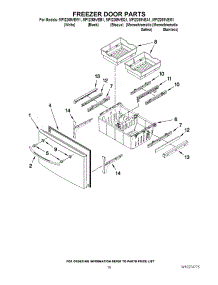 09 - Freezer Door Parts parts for Maytag Refrigerator MFI2269VEB1 from AppliancePartsPros.com