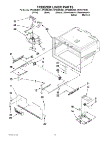 06 - Freezer Liner Parts parts for Maytag Refrigerator MFI2269VEM1 from AppliancePartsPros.com