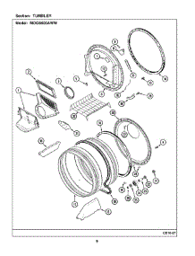 05 - Tumbler parts for Maytag Dryer MDG8600AWW from AppliancePartsPros.com