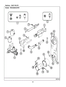 06 - Gas Valve parts for Maytag Dryer MDG8600AWW from AppliancePartsPros.com