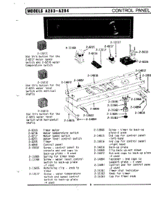 04 - Control Panel parts for Maytag Washer GA283 from AppliancePartsPros.com