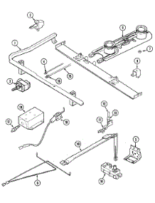 04 - Gas Controls parts for Maytag Range GA3110PRWM from AppliancePartsPros.com