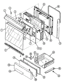 02 - Door / Drawer parts for Maytag Range GA3177WUV from AppliancePartsPros.com