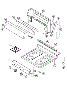 04 - Top Assy. / Control Panel parts for Maytag Range GA3216WRWM from AppliancePartsPros.com