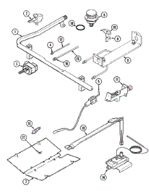 04 - Gas Controls parts for Admiral Range GA3271SXAW from AppliancePartsPros.com