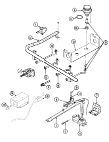 02 - Gas Controls parts for Admiral Range GA3277WUWM from AppliancePartsPros.com