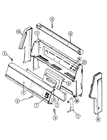 02 - Control Panel parts for Admiral Range GA3478XUAX from AppliancePartsPros.com