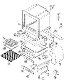 05 - Oven / Base parts for Admiral Range GA3488VVV from AppliancePartsPros.com