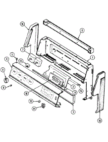 02 - Control Panel parts for Maytag Range GA3872XUW from AppliancePartsPros.com