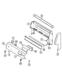 02 - Control Panel parts for Admiral Range GA3878XUW from AppliancePartsPros.com