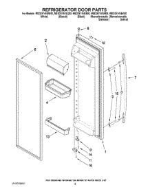06 - Refrigerator Door Parts parts for Maytag Refrigerator MSD2574VEW00 from AppliancePartsPros.com