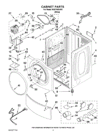 02 - Cabinet Parts parts for Maytag Dryer NGD7500VW0 from AppliancePartsPros.com