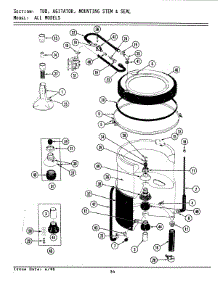 07 - Tub, Agitator, Mounting Stem & Seal parts for Maytag Washer GA7300 from AppliancePartsPros.com
