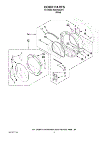 05 - Door Parts parts for Maytag Dryer NGD7500VW0 from AppliancePartsPros.com