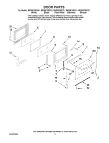 04 - Door Parts parts for Maytag Range MER5875RCW1 from AppliancePartsPros.com